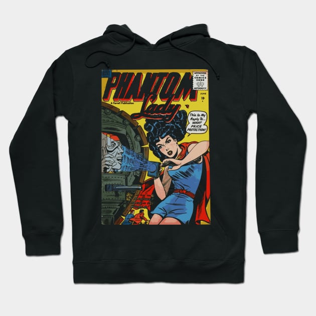 PHANTOM LADY / Vintage Comic Book Hoodie by RCDBerlin